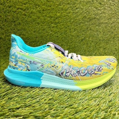 Asics Noosa Tri 14 Womens Size 8 Yellow Blue Athletic Running Shoes Sneakers