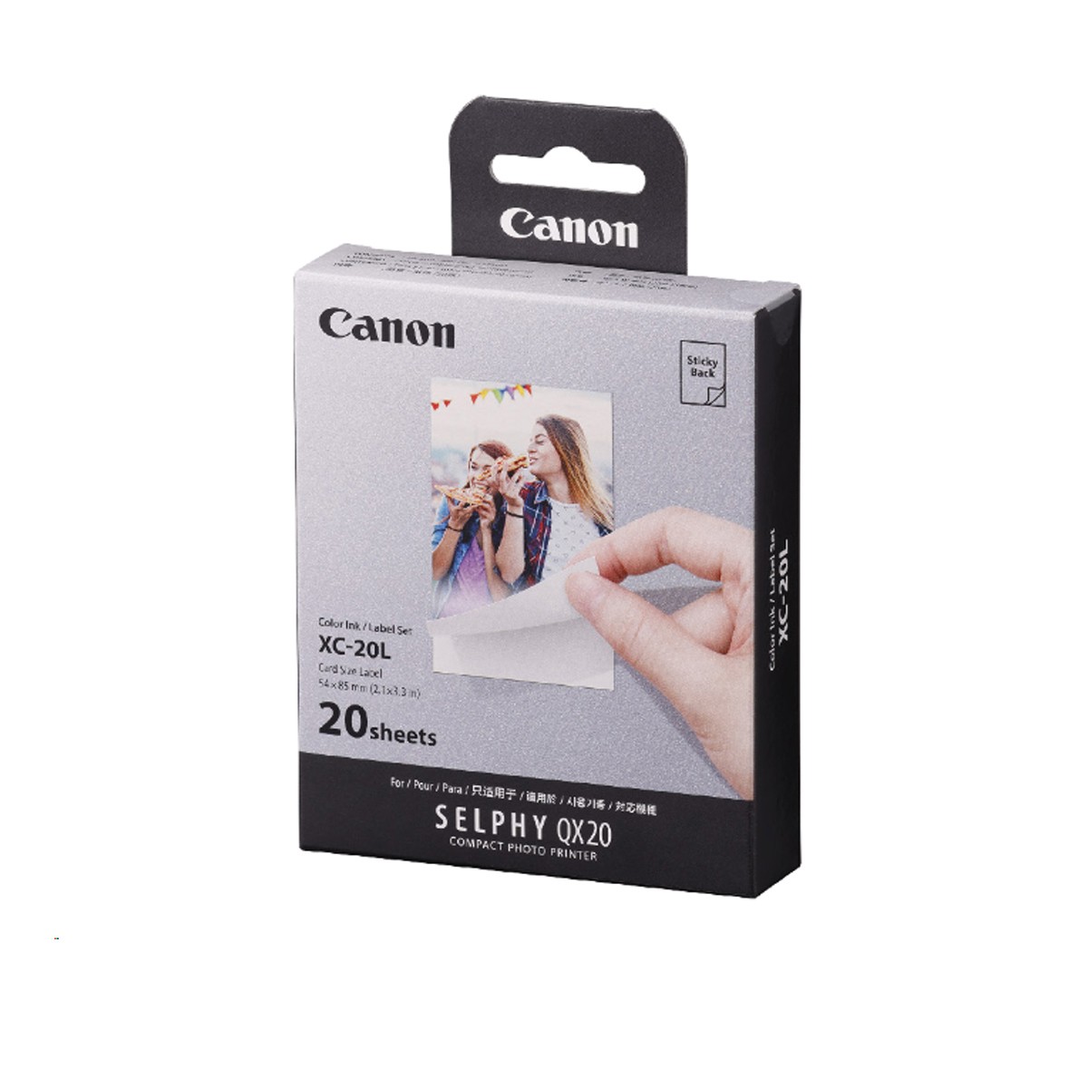 Canon XC-20L Color InkPaper Set for SELPHY QX20 Photo Printer 20 Sheets 4690₽