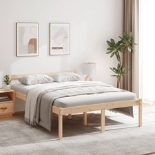 Image of Bed Frame | Natural Pine | Solid Pine Wood | Double | Bed Frame
