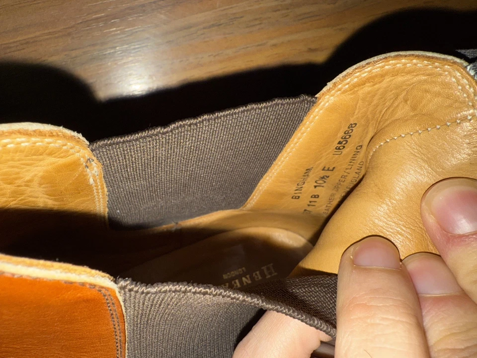 IMPRESIONANTES Crockett & Jones X Shipton Heneage Bingham Chelsea Botas Distribuidor Reino Unido 10.5 Foto 2 de 4