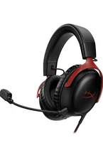 HyperX Cloud III Over-Ear Gaming Headset - Black/Red