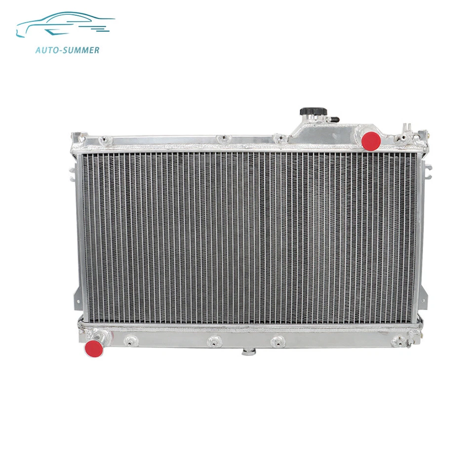 Para 1989-97 Mazda Miata MX-5 2 fileiras núcleo de alumínio completo radiador de corrida parafuso - Imagem 2 de 4