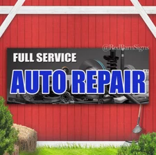 FULL SERVICE AUTO REPAIR Advertising Vinyl Banner Sign Many Sizes USA