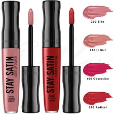 RIMMEL Stay Satin Liquid Lipstick 5.5ml *200 Sike / 500 Redical* *CHOOSE SHADE*