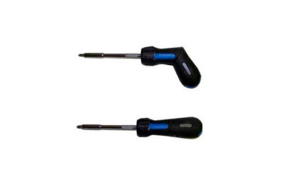 KS TOOLS Ratschenschraubendreher mit Revolvergriff und 2 LED´s