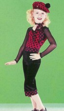 Adult Large with Hat Jazz Dance Costume ROCK N ROLL Parisienne