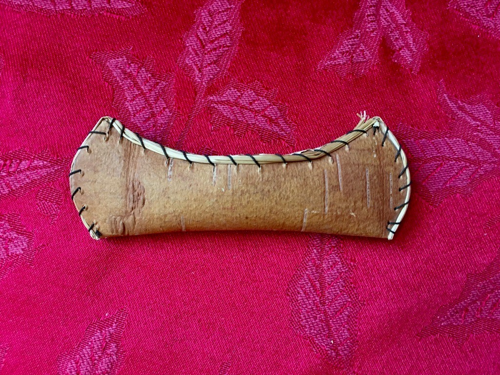 birchbark canoes souvenirs from Urbanna & Harrisonburg VA & Highland