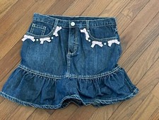 Gymboree Girls Blue Adjustable Waist Denim Skort Size 12