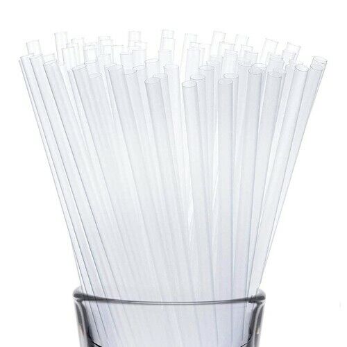80 Pack White Plastic Straws Biodegradable Drinking Party birthday