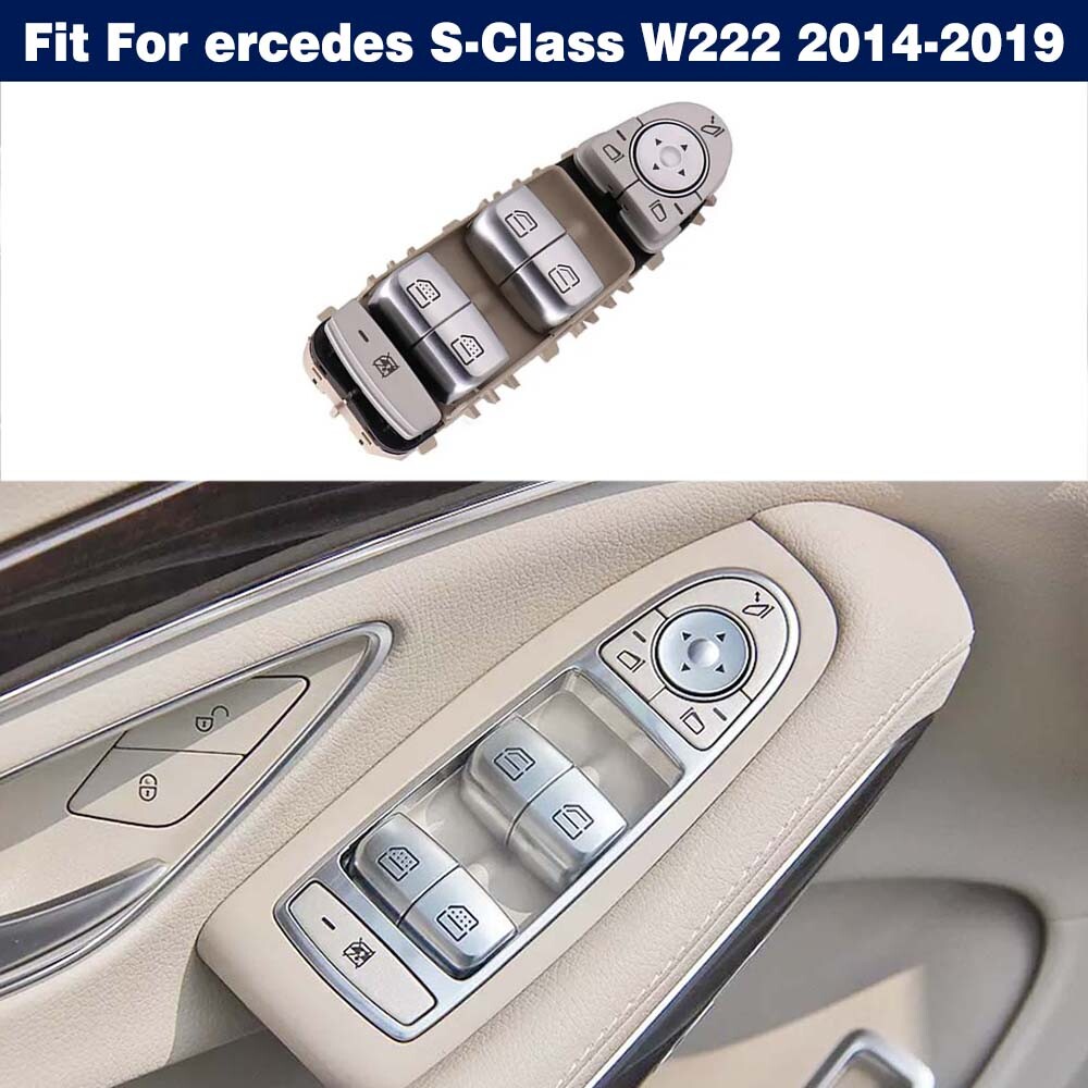 Driver Side Window Control Switch Assembly For Mercedes S-Class W222 ...