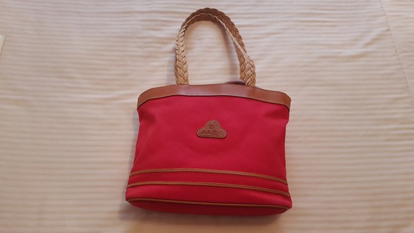 Bolso señora marca Aloe lona color rojo
