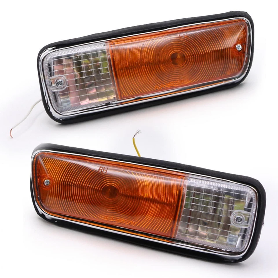 2 piezas. Luz de señal de giro delantera derecha izquierda para camioneta Nissan Datsun 520 521 1970 Foto 3 de 4
