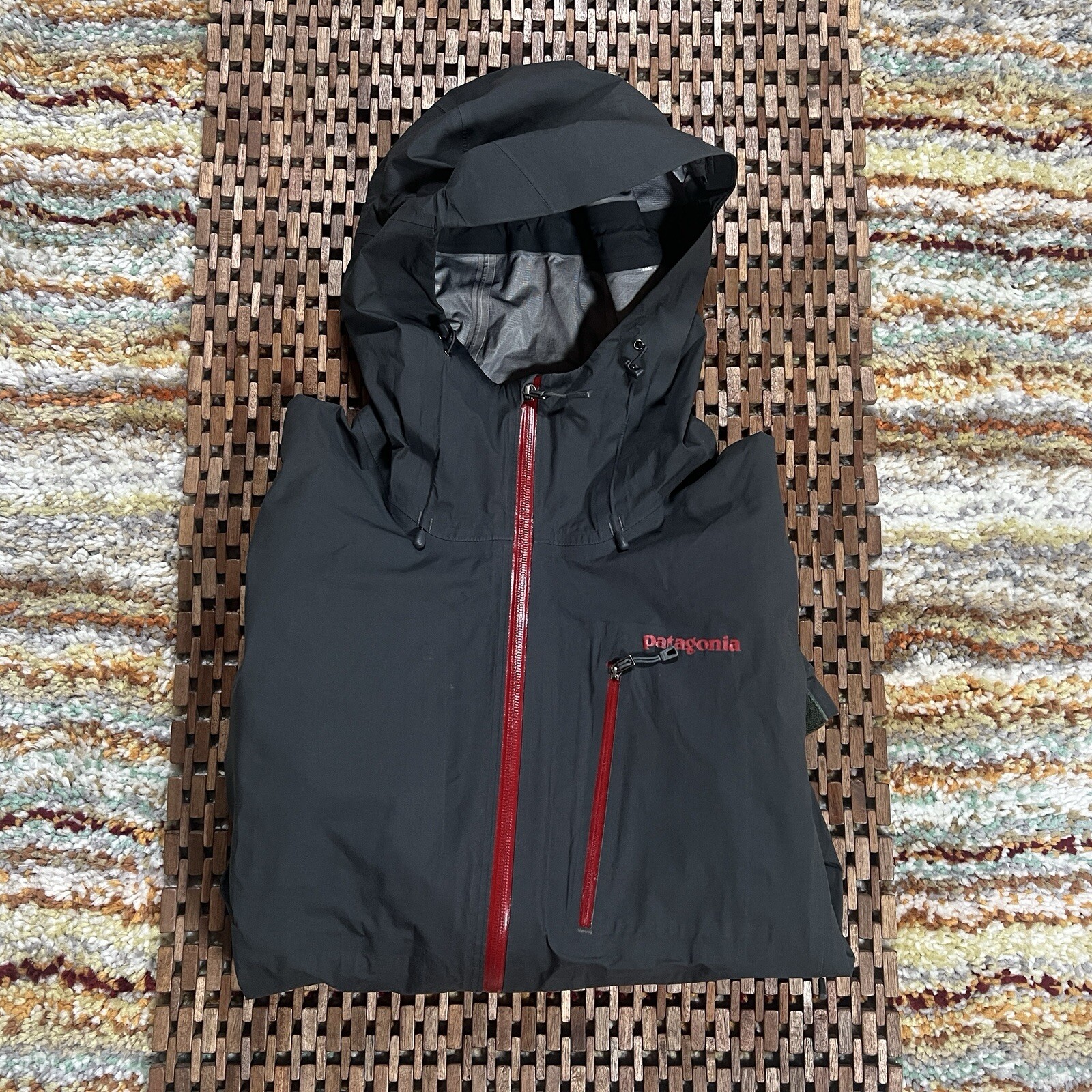 Patagonia Stretch Rain Shadow Waterproof Hooded Jacket Grey Size M