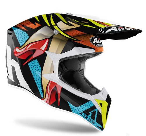 AIROH WRAAP CASCO MOTO OFF-ROAD WRL35 LOLLIPOP M - Foto 4 di 5