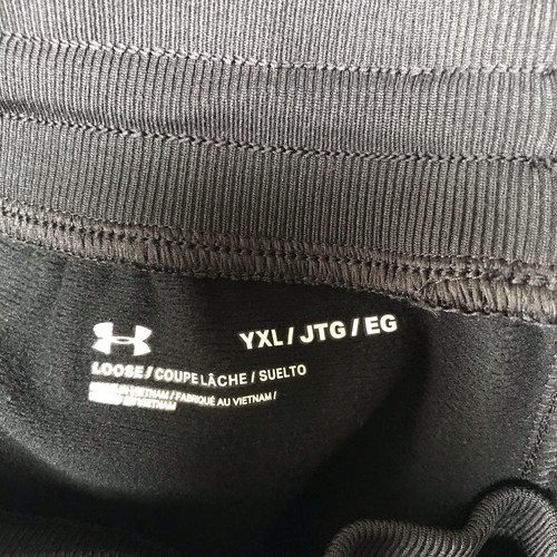 Under Armour Pants Youth X-Large Joggers Pennant Loose Camo Black YXL Sweatpant - Picture 2 of 9