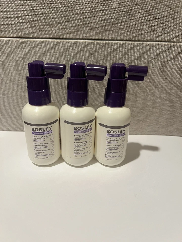 Estojo completo Bosley Professional Strength volumizing espessamento nutritivo leave-in - Imagem 3 de 4