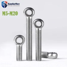 Lifting Eye Bolt Stainless Steel Heavy Duty Machinery Shoulder M5-M20 L=20-150mm