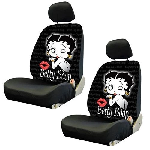 For Hyundai New Betty Boop Front Low Back Car Truck Seat Steering Wheel Covers - Image 2 of 4
