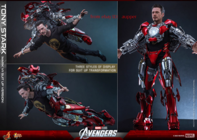 Hot Toys Mms718 1/6 Avengers Tony Stark (Mark 7 Suit Up Ver