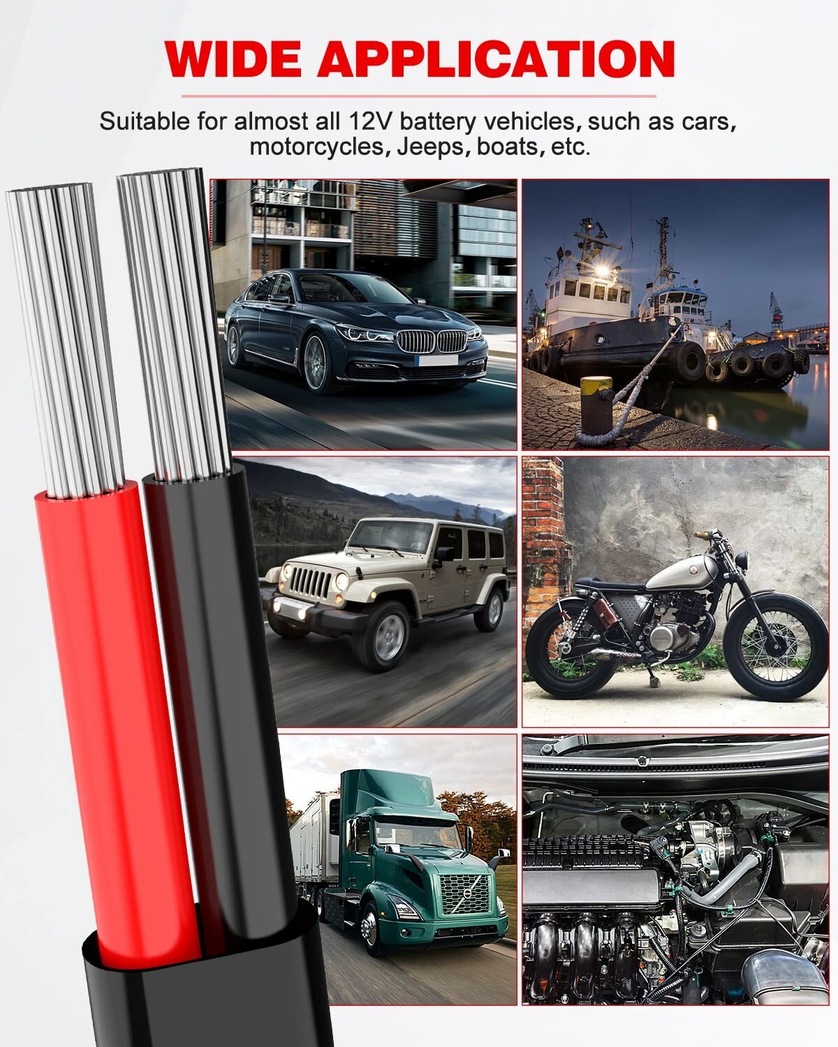 Versatile 16/2 Low Voltage Electrical Wire - 100FT for Automotive, Marine & More