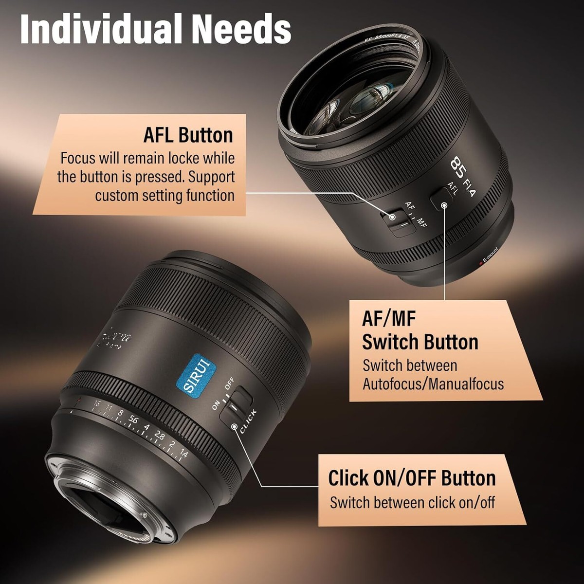 美品 SIRUI Aurora 85mm F1.4 Xマウントレンズ おまけ付き SIRUI AURORA Series 85mm F1.4 Full-frame Autofocus Lens
