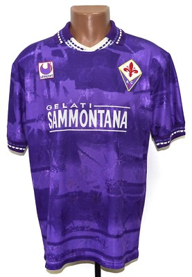 FIORENTINA 1994/1995 HOME FOOTBALL SHIRT UHLSPORT SIZE L ADULT