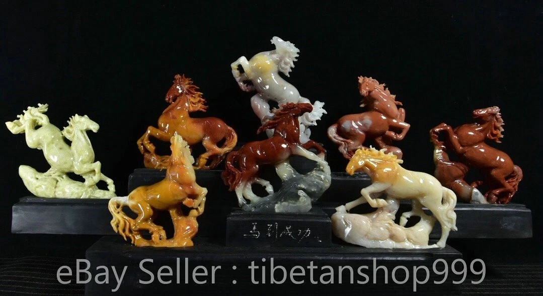 马寿山石主中国风雕像、雕像| eBay