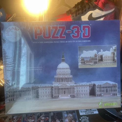 Vintage Wrebbit Puzz-3D U.S. Capitol Building Washington DC 1991 35" x 14" x 13"