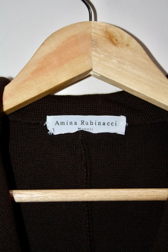 BNWT Amina Rubinacci Brown Wool Blazer Size 14 RRP £215 - Picture 6 of 8
