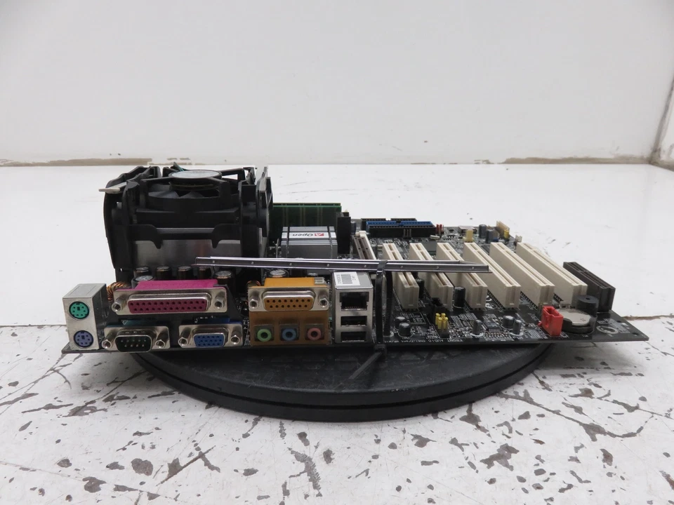 AOpen AX4GE-N Socket 478 Motherboard w/ Intel Pentium 4 2.4GHz 128MB Ram - Image 4 of 4