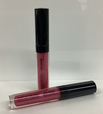 Make Up For Ever LOT OF 2 Lab Shine Diamond Collection D4 Lip Gloss .09oz NOBOX