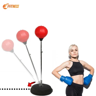 Punching-Ball Balle avec Base Remplissable Réglable Sac de Boxe Article Avec - Photo 1/4