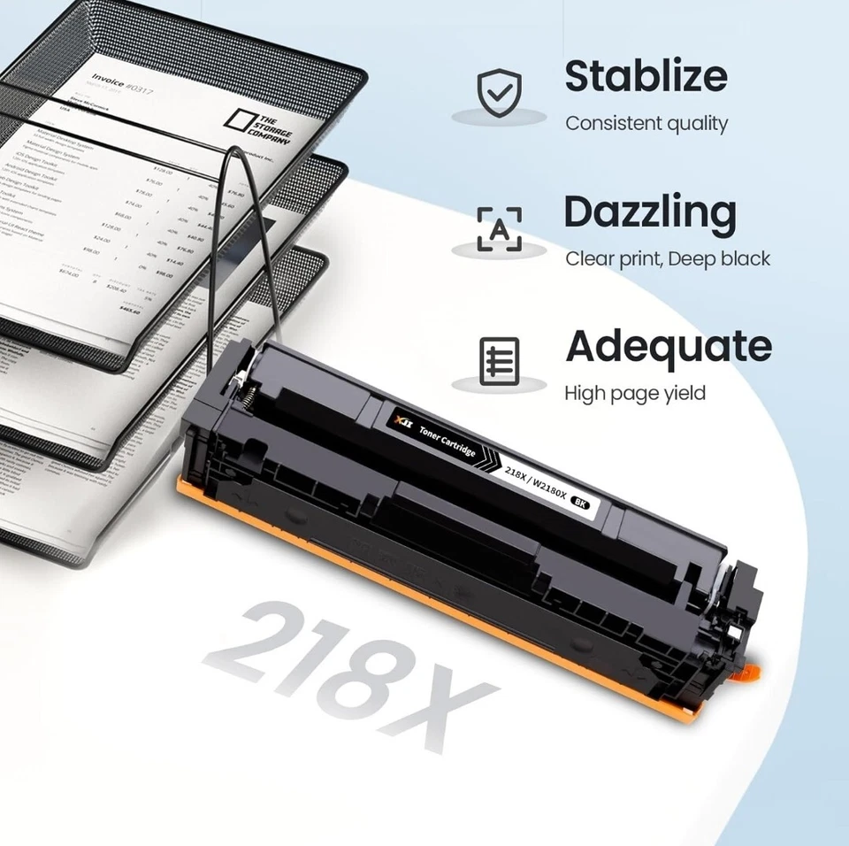 *4 PK* 218X W2180X High Yield Toner for HP LaserJet Pro MFP 3301fdw *NO CHIP* - Image 3 of 4