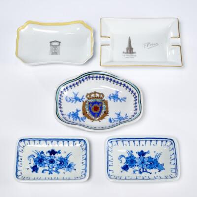 Chateau de Versailles Patrick Guilbrand Limoges Delft Trinket Soap Dish Lot