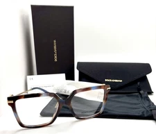 DOLCE & GABBANA DG3397 3443 Havana Blue Women's 56 mm Eyeglasses
