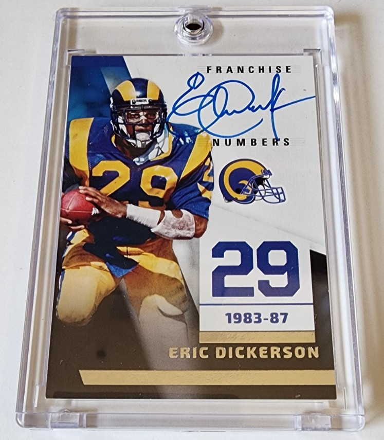 Eric Dickerson #ED 2016 Panini Immaculate Collection Football Immaculate Numbers Memorabilia