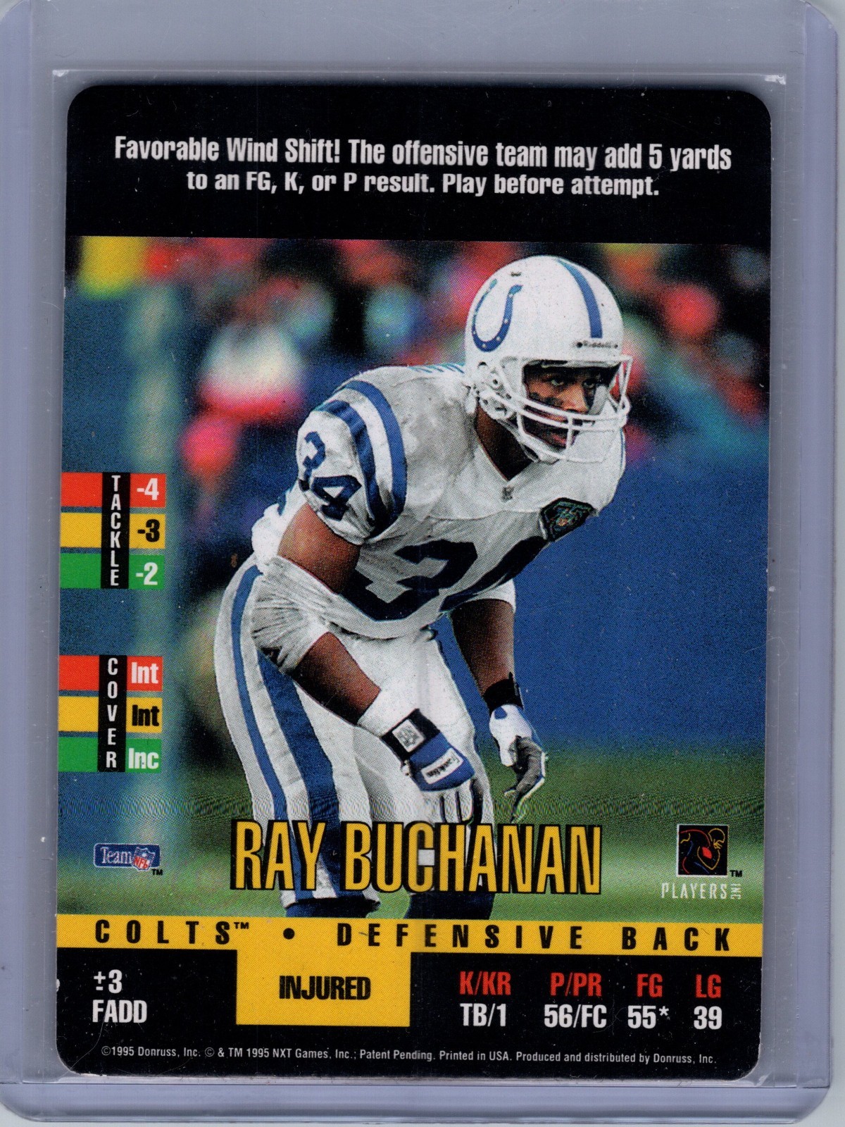 1995 Donruss Red Zone - Ray Buchanan