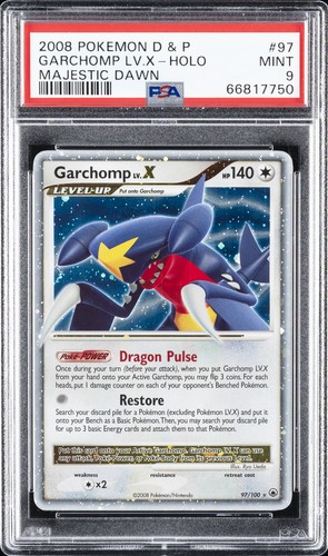 Garchomp LV.X graded PSA 9 for sale on eBay