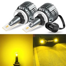 2pcs AUXITO 880 890 LED Fog Light Bulbs Driving DRL 30W Kit Yellow Super Bright
