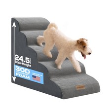 Dog Stairs for High Beds Up to 30", Extra-Tall 5-Step Dog Steps for... Fast Ship