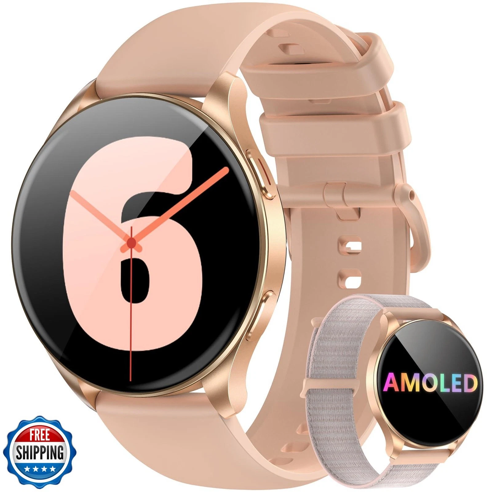 Blackview Smart Watch for Women(Make/Answer Calls), 1.43''AMOLED Touchscreen