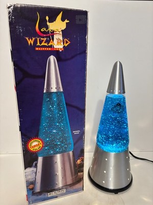 1999 Lava Lite ''Target Exclusive'' Wizard Glitter Lamp - Turquoise Glitter