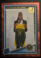 2025 Panini Donruss WNBA - Rated Rookie Dominique Malonga #89 Red Lava /399 (RC)