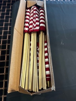 144 US Made United States Flags NIB!  12'' x 18'' with spear pole!