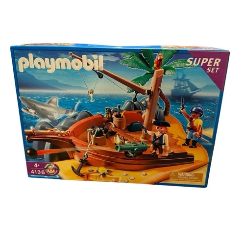 NIB VTG Playmobil 4136 Pirate Island Superset Sealed