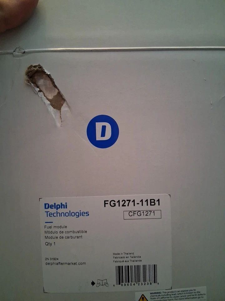 Conjunto de módulo de bomba de combustible Delphi FG1271 para Hyundai Elantra 07-12 2,0 L-L4 Foto 2 de 3