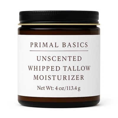 Primal Basics Grass Fed Grass Finished Whipped Unscented Herb Infused with Ca...