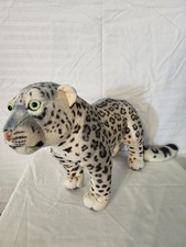 Wild Republic Large Snow Leopard Standing Plush Stuffed Animal 17" Long X 10"