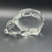 DALZELL Viking GLASS Mama PIG #562 Swine HOG Paperweight FIGURINE 6¼" Unmarked