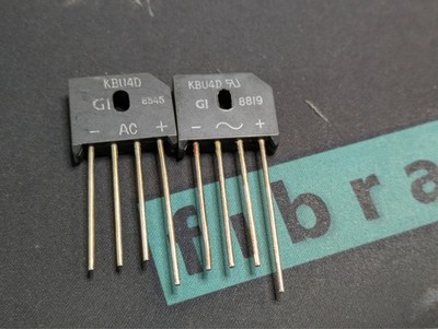 KBU4D | GI | Bridge Rectifier | 200V 4A   ~ ~ + | New Original | 1 pc